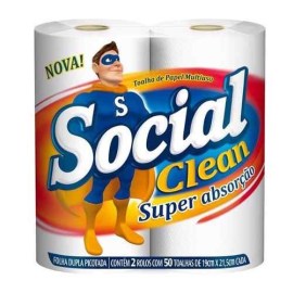 PAPEL TOALHA BRANCO - 2 ROLOS
